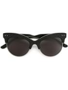 Bottega Veneta Cat Eye Frame Sunglasses, Women's, Black, Acetate/metal Other/rubber