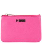 H Beauty & Youth Logo Stamp Zip Wallet - Pink & Purple