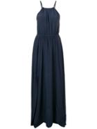 Semicouture Side Slit Dress - Blue