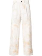 Individual Sentiments Tie Dye Trousers - White