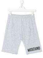 Moschino Kids Teen Logo Printed Shorts - Grey
