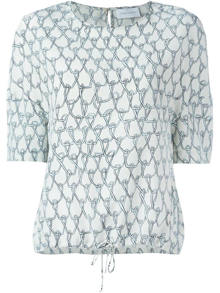 Christian Wijnants Wire Fence Print Top