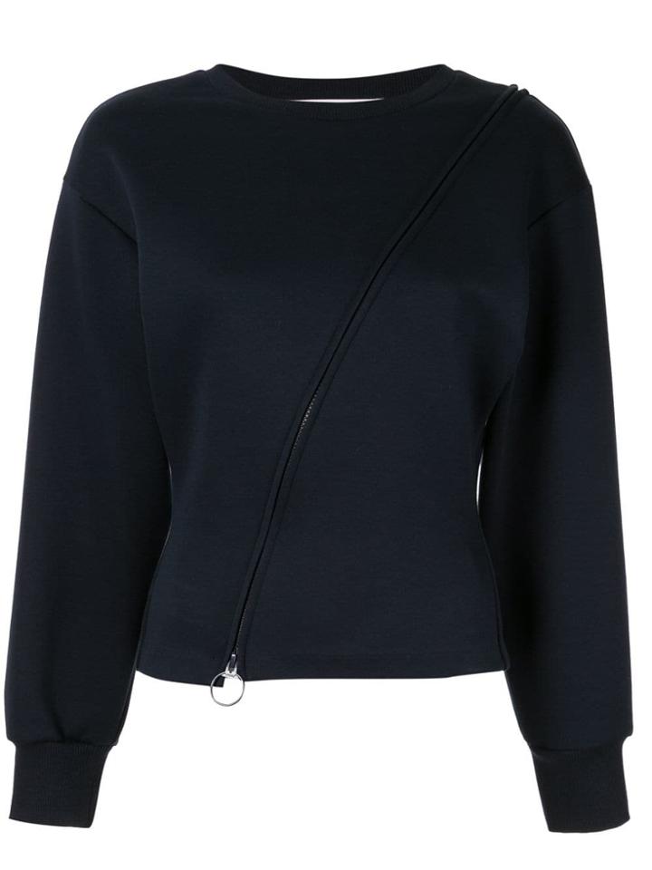 Le Ciel Bleu Zip-detail Sweater - Blue