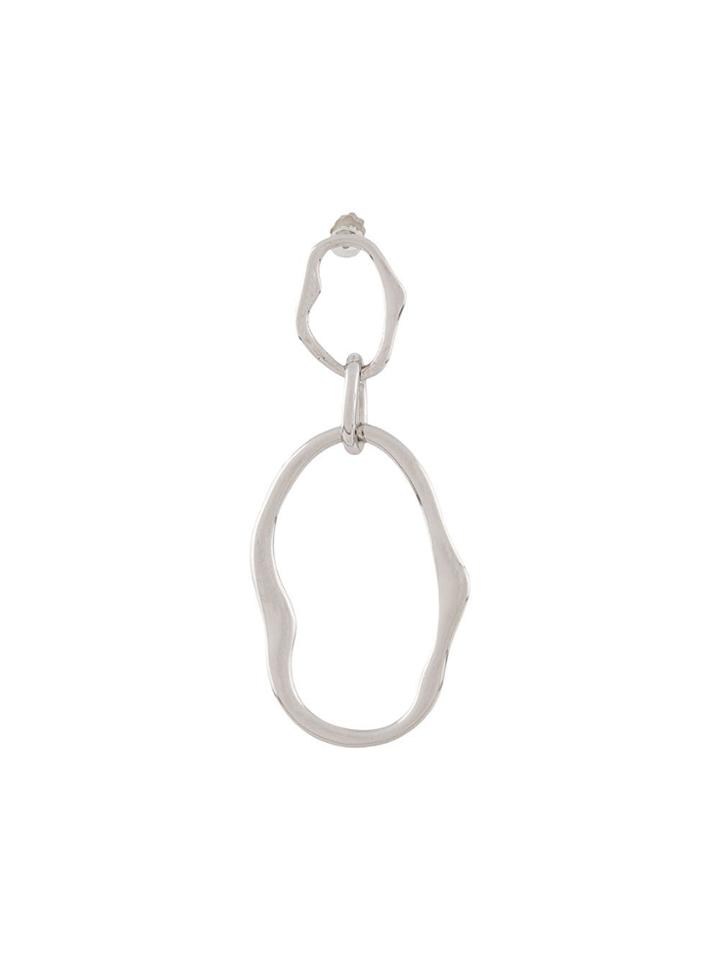 Maria Black Pond Earring - Silver