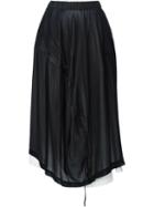 Comme Des Garçons Vintage Double Layer Midi Skirt, Women's, Size: S/m, Black