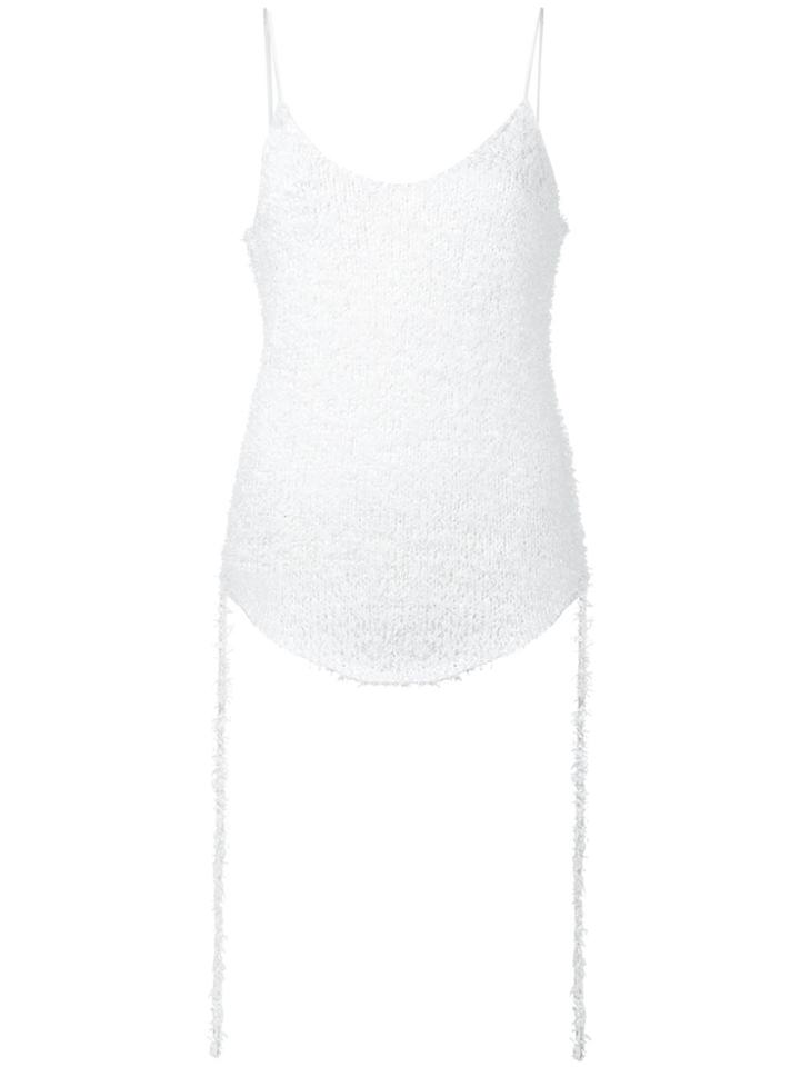 Irene Spangle Camisole Top - White