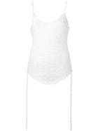 Irene Spangle Camisole Top - White