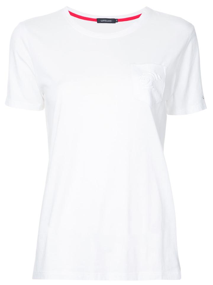 Loveless - Pocket T-shirt - Women - Cotton/rayon - 34, White, Cotton/rayon