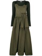 P.a.r.o.s.h. Ruffle Flared Dress - Green