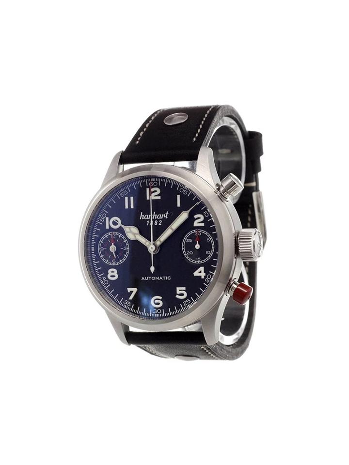 Hanhart 'pioneer Twindicator' Analog Watch, Men's, Stainless Steel