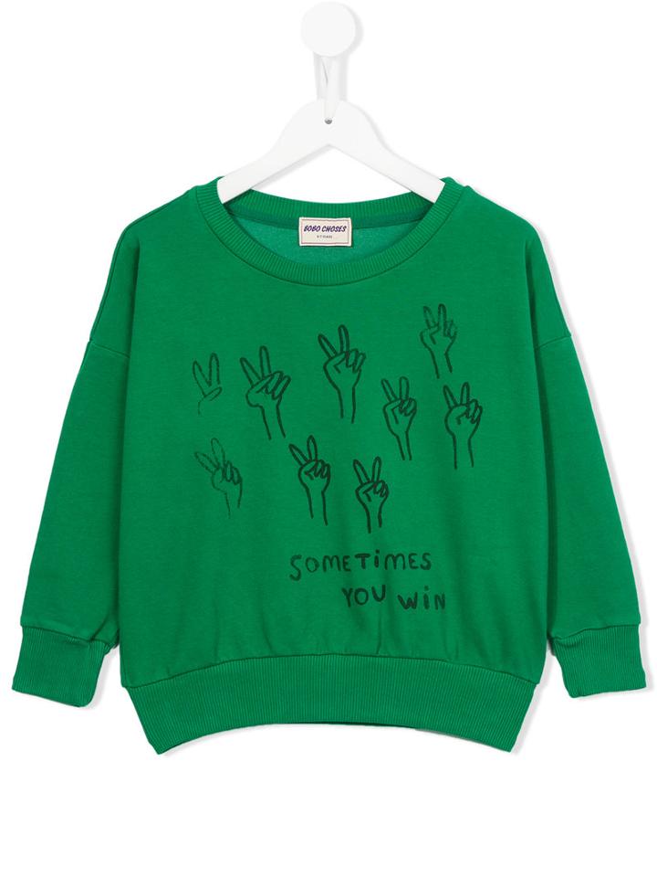 Bobo Choses Podium Sweatshirt, Toddler Boy's, Size: 3 Yrs, Green