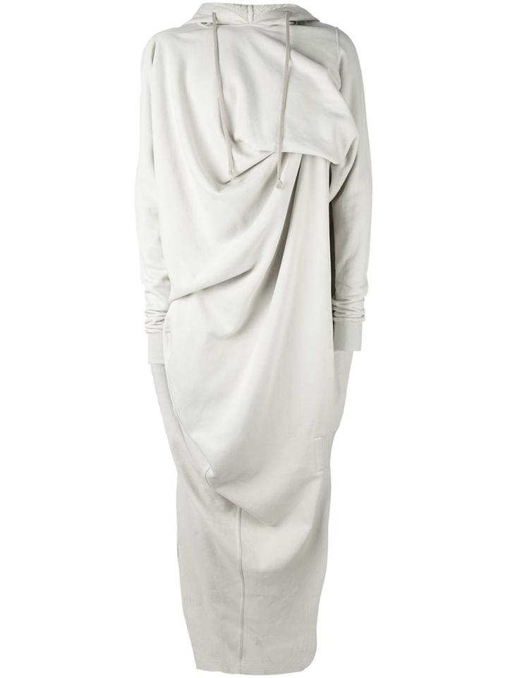 Rick Owens Draped Long Hoodie