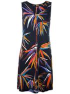 Emilio Pucci Bird Of Paradise Print Dress, Women's, Size: 46, Black, Viscose/silk