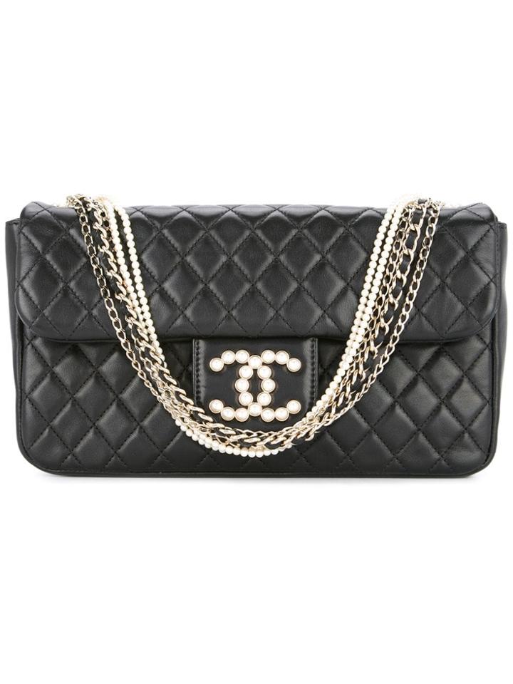 Chanel Pre-owned Multiple Chains Shoulder Bag - Black