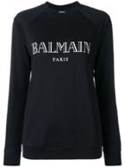 Balmain Logo-print Sweatshirt - Black
