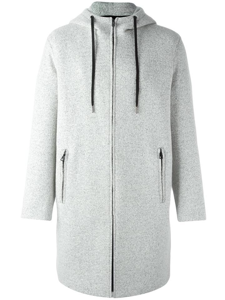Plac Zipped Mid Hoodie, Men's, Size: Medium, Grey, Nylon/polyester/wool