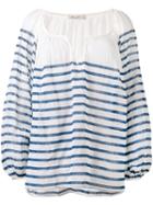 Striped Blouse - Women - Cotton - 34, White, Cotton, Mes Demoiselles