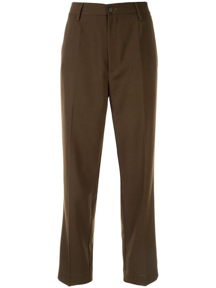 Forte Forte Croppd Trousers - Brown