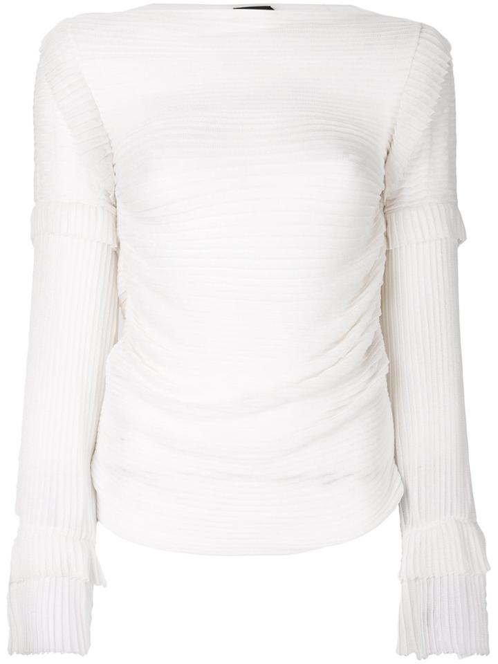 Tom Ford Pleated Blouse - White