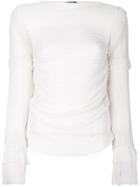 Tom Ford Pleated Blouse - White