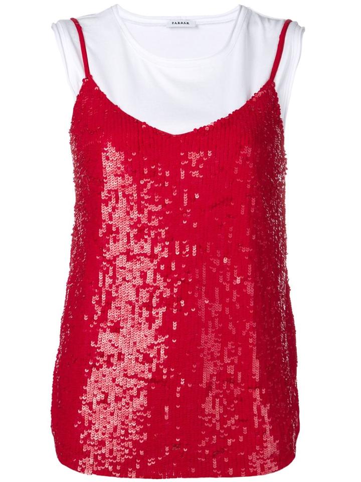 P.a.r.o.s.h. Layered Sequin Top
