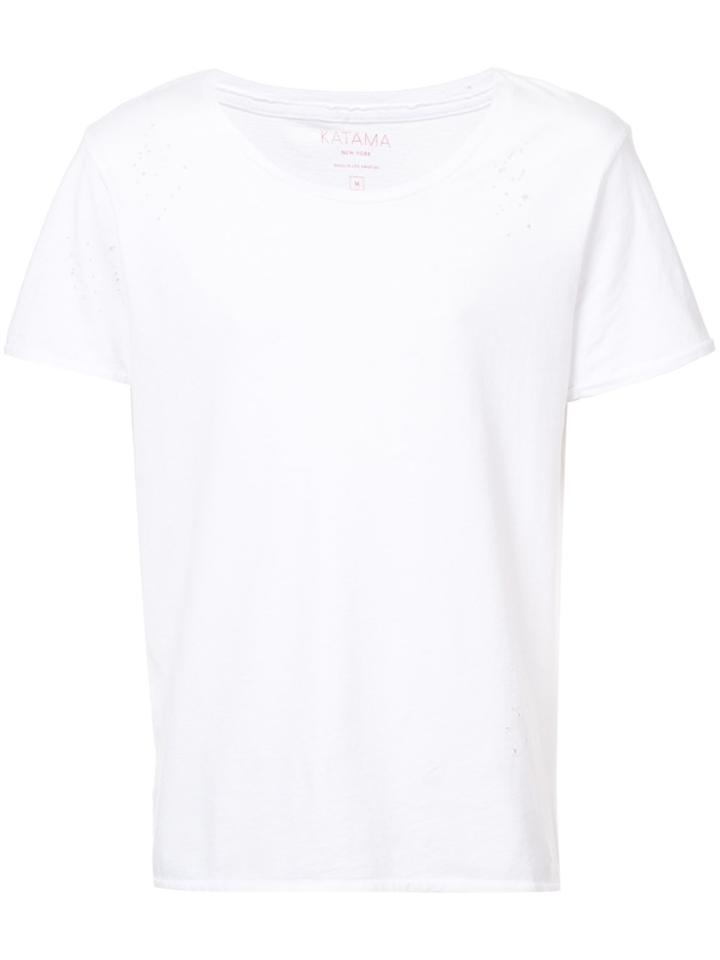 Katama Scoop Neck T-shirt - White