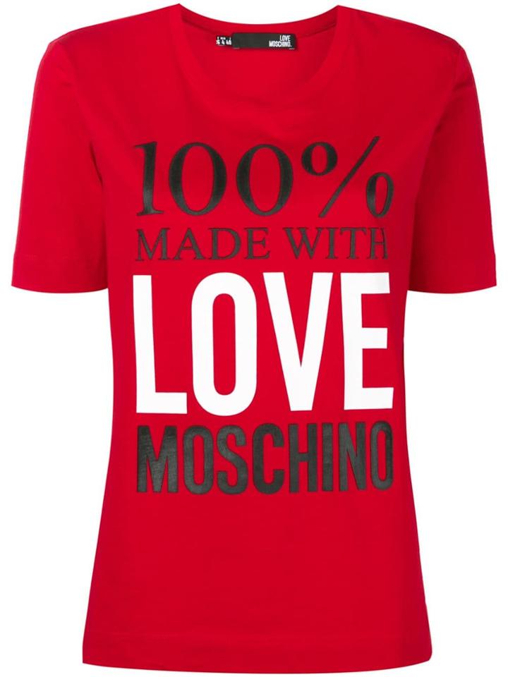 Love Moschino 100% Love Moschino T-shirt - Red