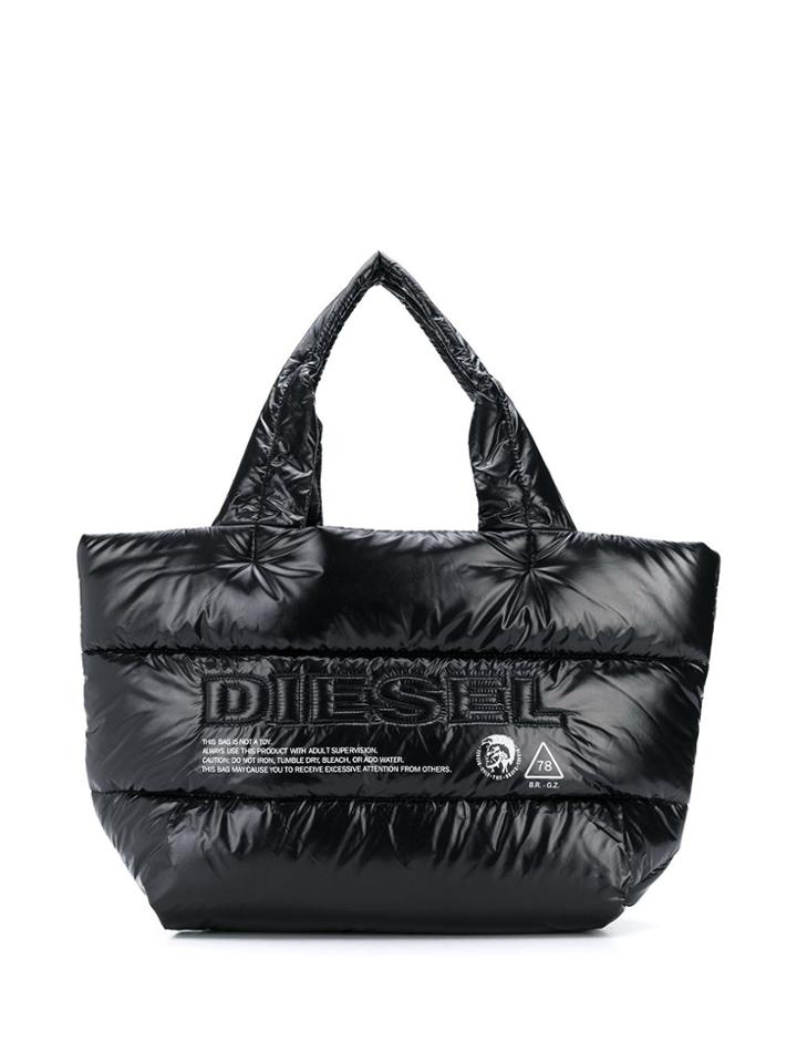Diesel Padded Tote Bag - Black