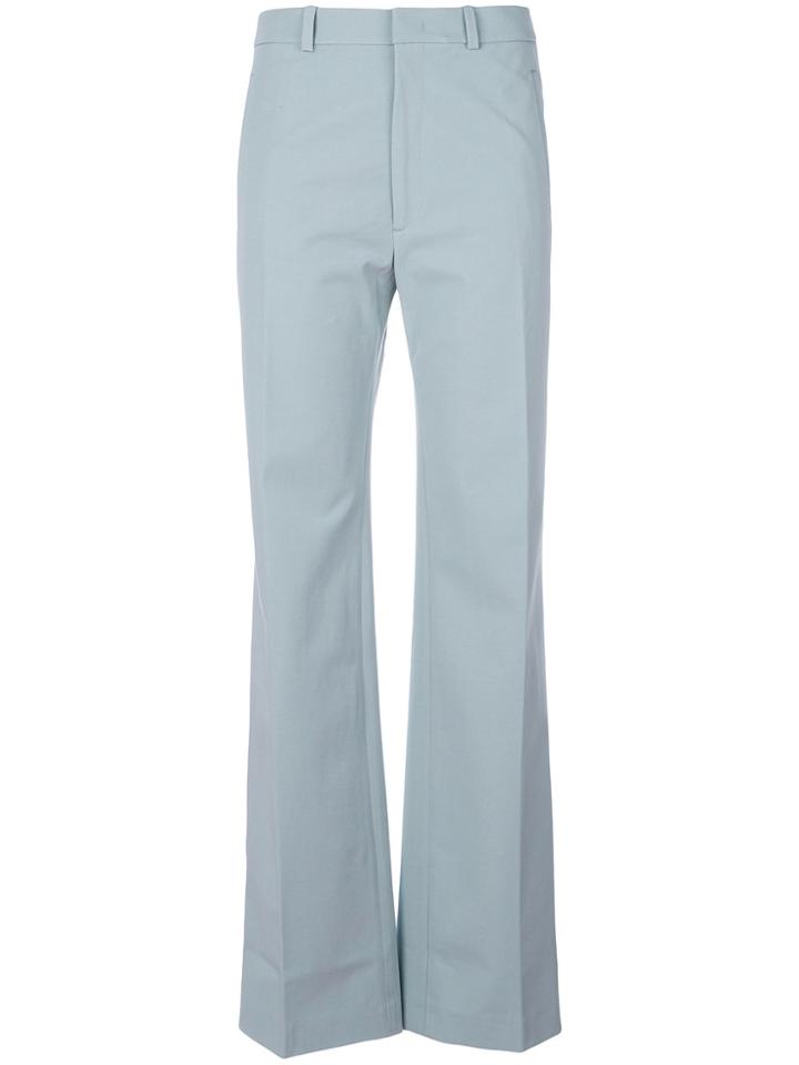 Joseph Creased Flared Trousers - Blue