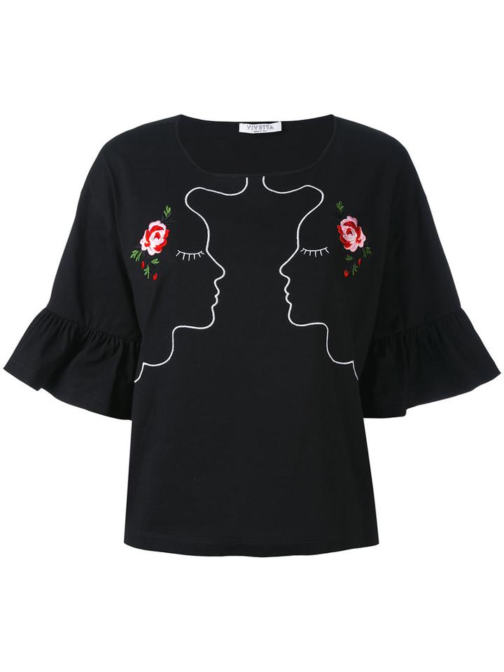Vivetta - Pagello Blouse - Women - Cotton - 42, Black, Cotton