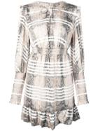 Three Floor Serpent Side Mini Dress - Neutrals