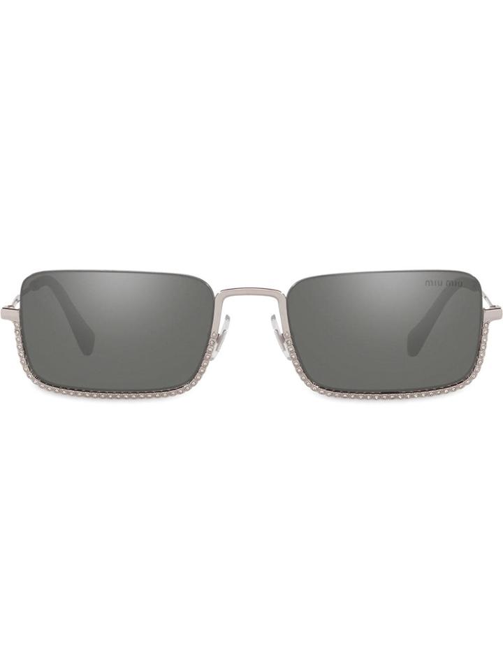 Miu Miu Eyewear Mu70us Sunglasses - Silver