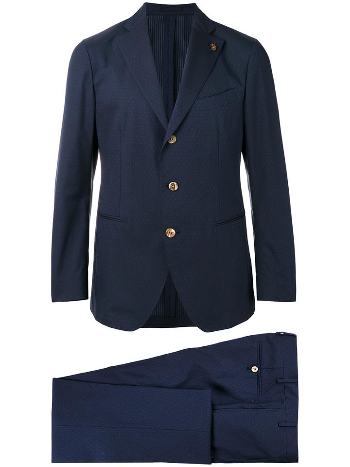 Gabriele Pasini - Formal Suit - Men - Cotton/spandex/elastane/viscose/polyimide - 48, Blue, Cotton/spandex/elastane/viscose/polyimide