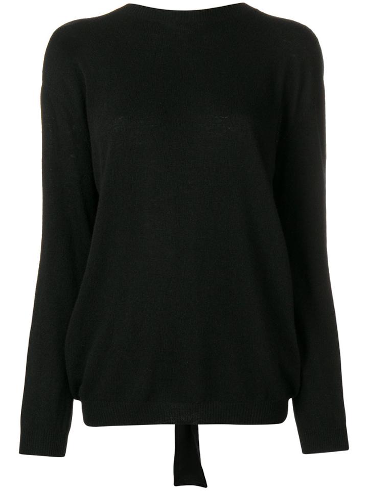 Valentino Mock Neck Sweater - Black