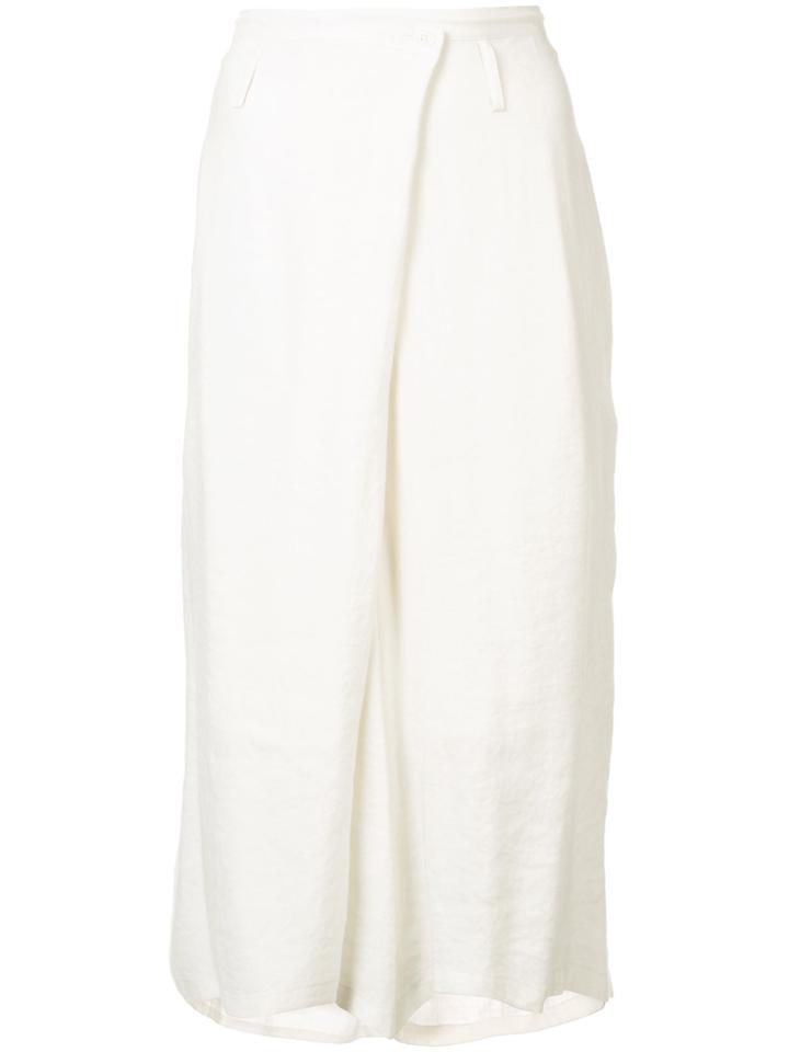 Y's Cropped Culottes - White