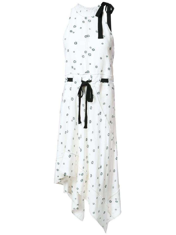 Proenza Schouler Tie Detail Asymmetric Dress - White