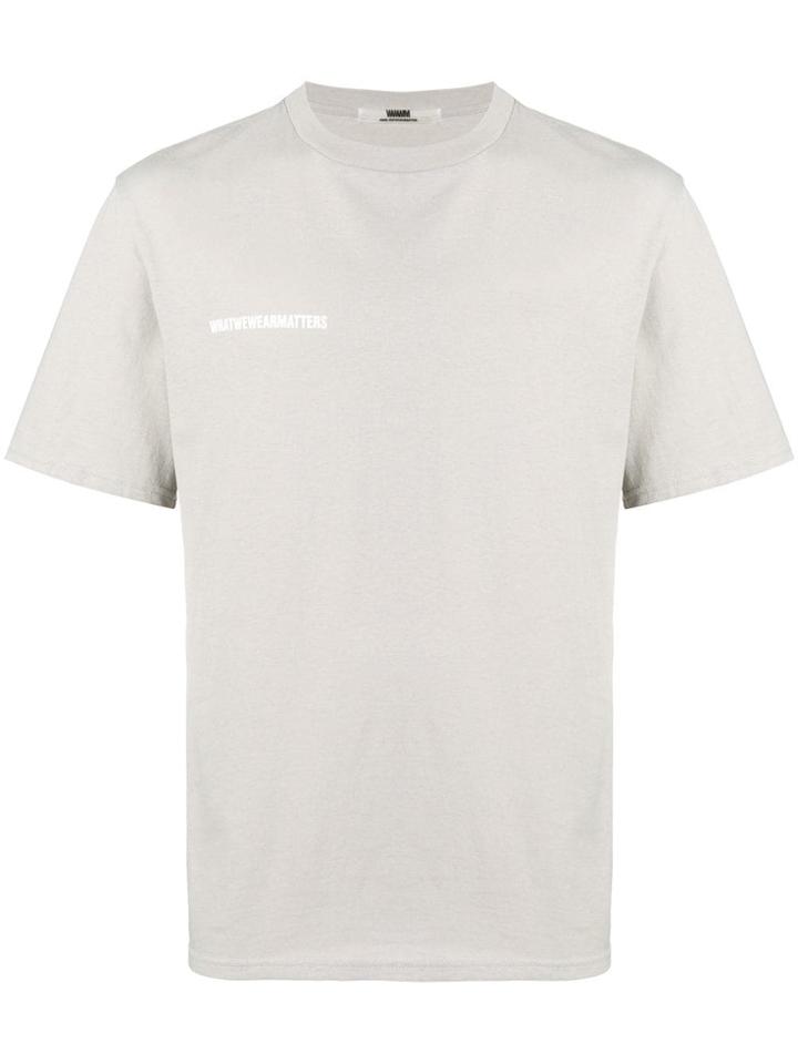 Wwwm Logo Short-sleeve T-shirt - Grey