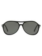 Persol Aviator Style Sunglasses - Black