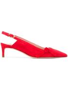 Stuart Weitzman Follow Me Pumps - Red