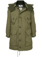 Junya Watanabe Man Military-style Hooded Parka Coat - Green