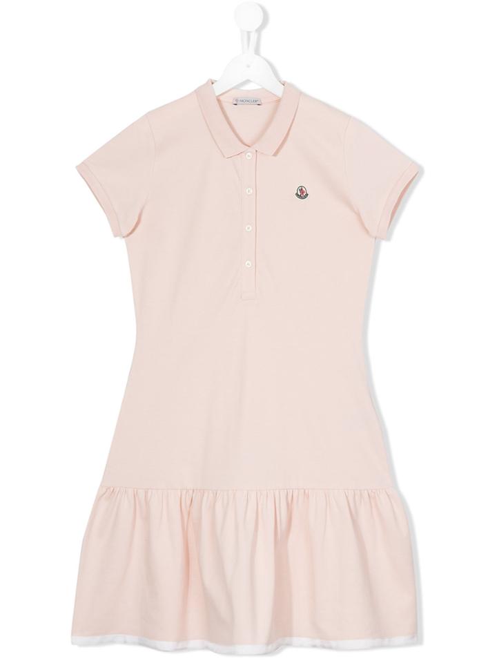 Moncler Kids Polo Dress - Pink & Purple