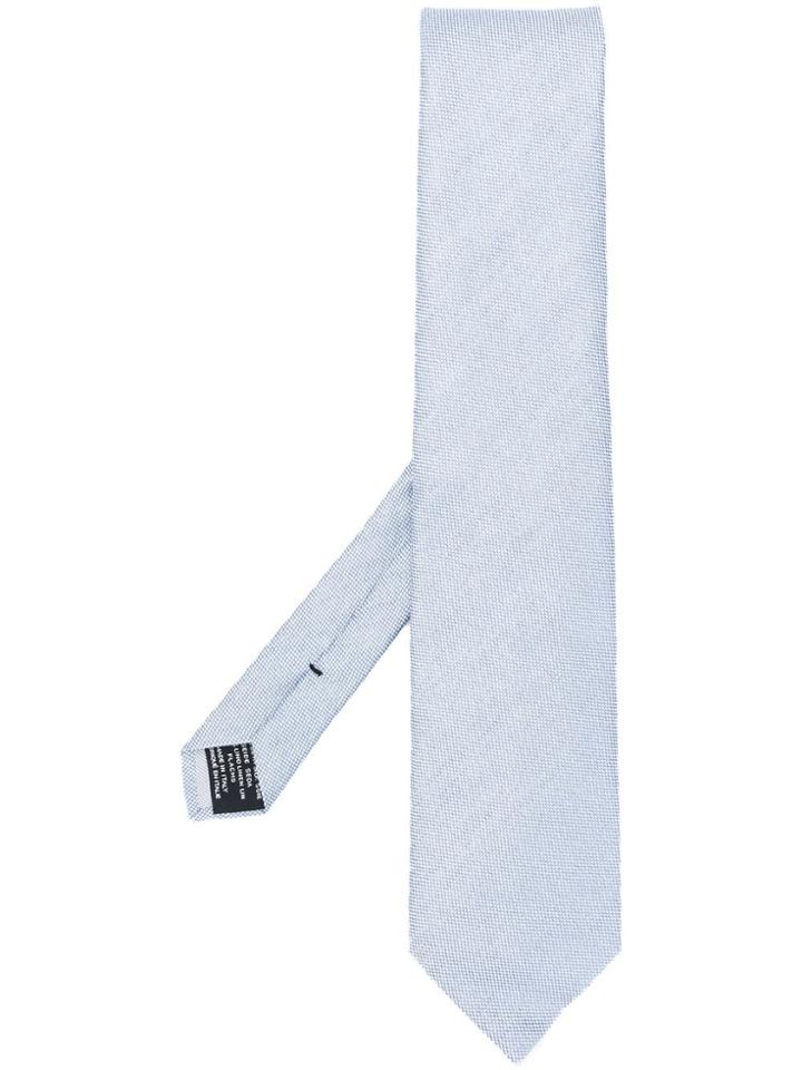 Tom Ford Stitch Detail Tie - Blue