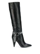 Karl Lagerfeld Montero High Slouch Boots - Black