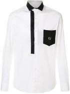 Philipp Plein Contrast Panelled Shirt - White