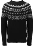 Moncler Fair Isle Knit Sweater, Men's, Size: Xl, Black, Cashmere/wool
