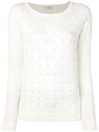 Akris Punto Bead Embellished Knitted Top - White