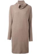 Daniela Gregis Cowl Neck Dress - Nude & Neutrals