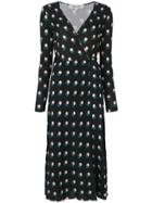 Dvf Diane Von Furstenberg Polka Dots Print Dress - Black