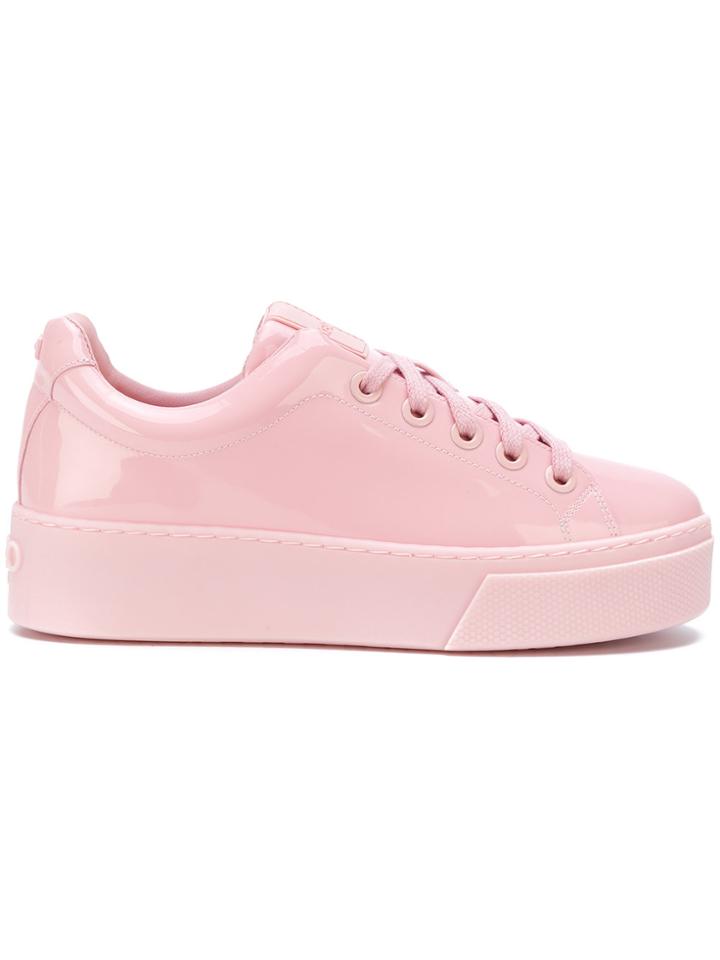 Kenzo Platform Low Top Sneakers - Pink & Purple