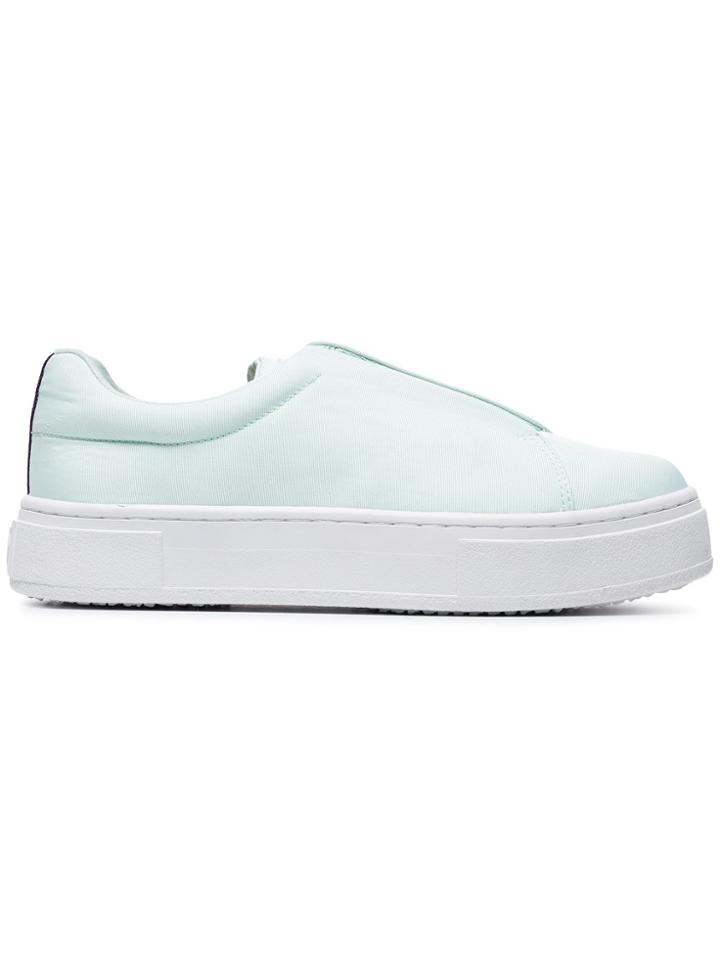 Eytys Green Doja Fabric Slip On Sneakers